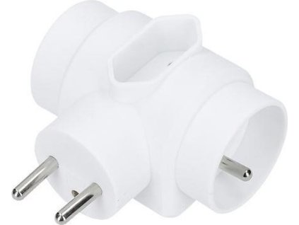 Solight rozbočka, 2,5A + 2x 10A, bílá