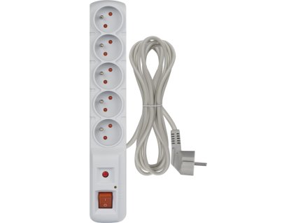 EMOS Přepěťová ochrana 5z,3m (šedá)