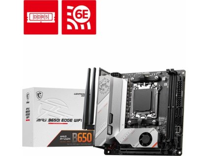 MSI MB Sc AM5 MPG B650I EDGE WIFI, AMD B650, 2xDDR5, 1xHDMI, WI-FI, mini-ITX
