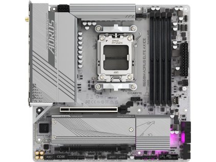 GIGABYTE MB Sc AM5 B650M AORUS ELITE AX ICE, AMD B650, 4xDDR5, 1xDP, 1xHDMI, WI-FI, mATX