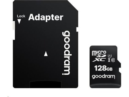 Karta GOODRAM microSDXC 256GB M1AA (R:100/W:10 MB/s), UHS-I Class 10, U1 + adaptér