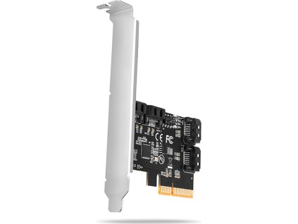 AXAGON PCES-SA4X4, PCIe radič - 4x interný SATA 6G port, ASM1164, SP & LP