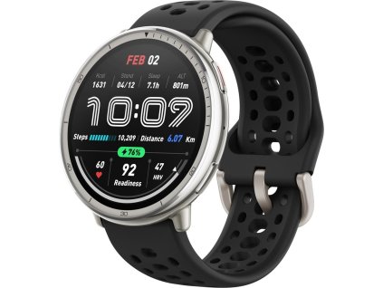 Amazfit Active 2 Black Sport Silicone Round Front s
