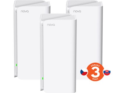 Tenda Nova MX15 Pro (3-pack) WiFi 6 AX5400 Mesh Gigabit system, 9x GLAN/GWAN, WPA3, VPN, CZ app