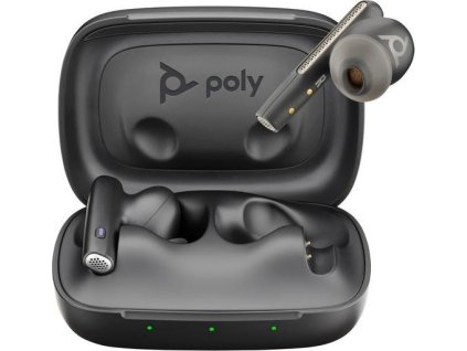 BAZAR - Poly Voyager Free 60 MS Teams bluetooth headset, BT700 USB-C adaptér, nabíjecí pouzdro, černá - Rozbaleno (Kompl