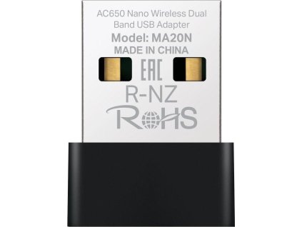 MERCUSYS MA20N WiFi5 USB nano adapter (AC650,2,4GHz/5GHz,USB2.0)