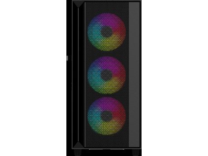 Gembird Fornax 4000 ARGB/Midi Tower/Transpar./Černá