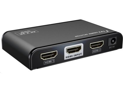 PremiumCord HDMI 2.0 rozdeľovač 1-2 porty, 4K x 2K/60Hz, FULL HD, 3D, čierny