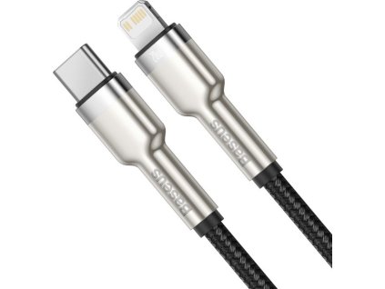 Baseus Cafule Series USB-C na Lightning PD 20W nabíjací/dátový kábel 0.25 m, čierna