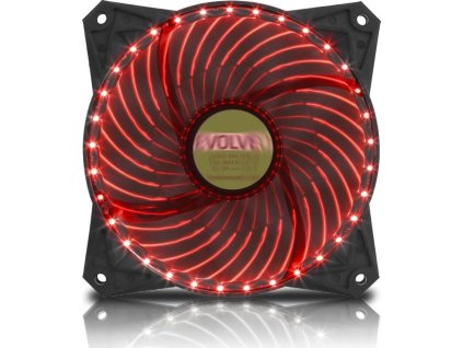 EVOLVEO 12L2RD ventilátor 120mm, 33 LED, červený, 3pin