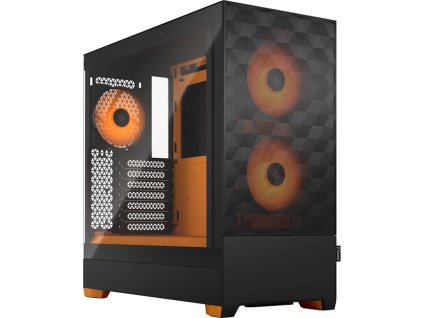 Fractal Design Pop Air RGB Orange Core TG Clear Tint/Midi Tower/Transpar.