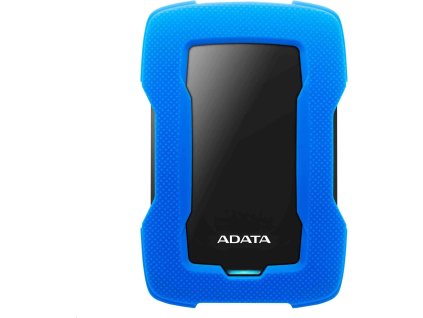 Externý pevný disk ADATA 1TB 2,5" USB 3.1 HD330, BLUE COLOR BOX, modrá (guma, odolná voči nárazom)
