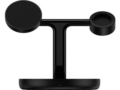 Baseus Swan 3v1 stojan a nabíjecí stanice MagSafe 20W (Apple Watch/AirPods/iPhone), černá