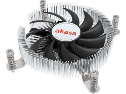 AKASA chladič CPU Extra Secure Ultra-Low Profile Aluminium Intel LGA1700 Thin Mini-ITX Cooler