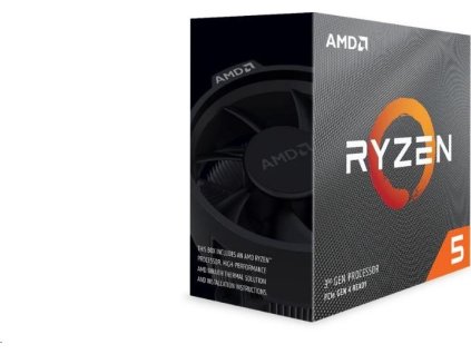 CPU AMD RYZEN 5 3600, 6-core, 3.6 GHz (4.2 GHz Turbo), 35MB cache (3+32), 65W, socket AM4, Wraith Stealth Cooler