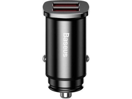Baseus CCALL-DS01 Square Nabíječka do Auta 2xUSB QC3.0 30W Black