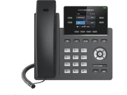 Grandstream GRP2612 [telefón VoIP - 2x účet SIP, HD audio, 16 prog.tl.+4 predvoľby, 2xLAN 100Mbps]