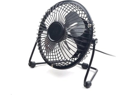 C-TECH Ventilátor UF-01, 100mm, USB, stolní, černá