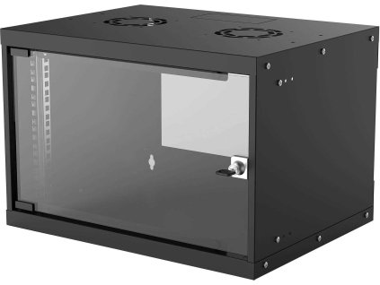 Intellinet 19" rack BASIC 6U/400 mm, čierny, rozložený flatpack