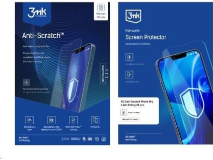 3mk All-Safe - AIO fólie Anti-Scratch Dry & Wet Fitting Phone, 25 ks