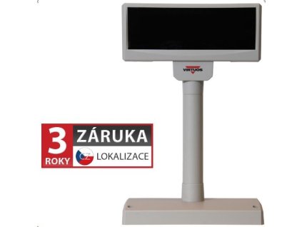 Virtuos zákaznícky displej FV-2029M, 2 x 20 znakov 9 mm, RS232, vrátane napájania +12V