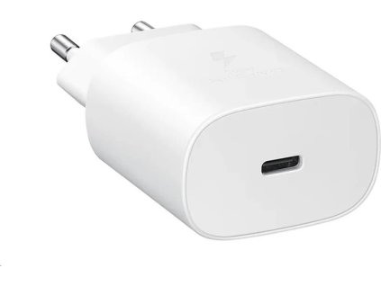 Cestovná nabíjačka Samsung EP-TA800XWE, rýchle nabíjanie 25 W, kabel USB-C, biela