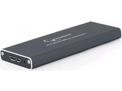 Externý box GEMBIRD pre M.2 disky, USB 3.0, hliník, čierna