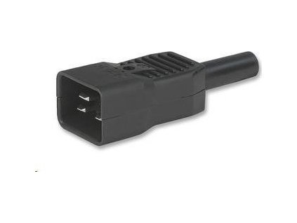 Napájací konektor PREMIUMCORD 230V pre kábel (samec, IEC C20)