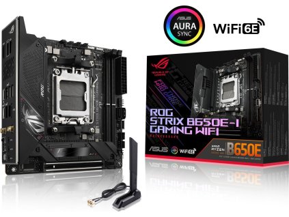 ASUS MB Sc AM5 ROG STRIX B650E-I GAMING WIFI, AMD B650, 2xDDR5, 1xHDMI, WI-FI, mini-ITX