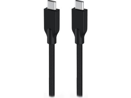 GENIUS nabíjecí kabel ACC-C2CC-3A, 150cm, USB-C na USB-C, 3A, PD60W, opletený, černý