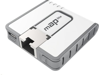 MikroTik RouterBOARD mAP lite, 650MHz CPU, 64MB RAM, 1x LAN, 2.4GHz Wi-Fi, 802.11b/g/n, vrátane. Licencia L4