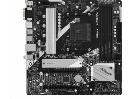 ASRock MB Sc AM4 A520M PRO4, AMD A520, 4xDDR4, HDMI, DP