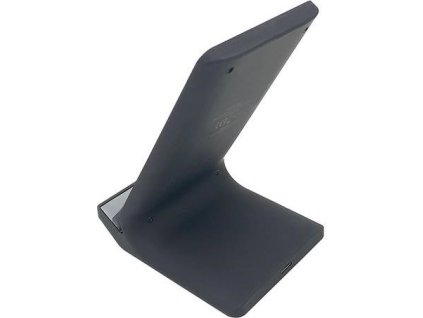 GEMBIRD Bezdrôtová nabíjačka QI, 10 W, so stojanom, čierna