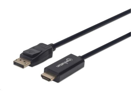 MANHATTAN Kábel DisplayPort na HDMI 1080p, 1.8 m, čierna
