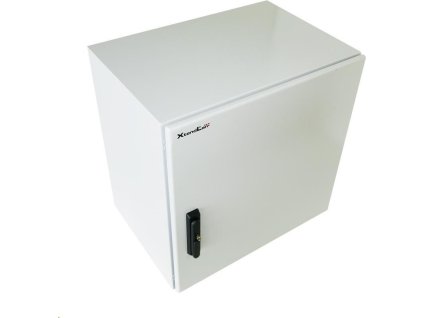 XtendLan 19" venkovní vodotěsný rozvaděč 12U 600x420, krytí IP55, nosnost 65kg, 3-bodový zámek, šedý
