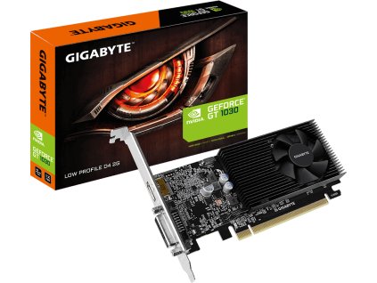 GIGABYTE VGA NVIDIA GT 1030 Low Profile D4 2G, 2GB DDR4, 1xHDMI, 1xDVI