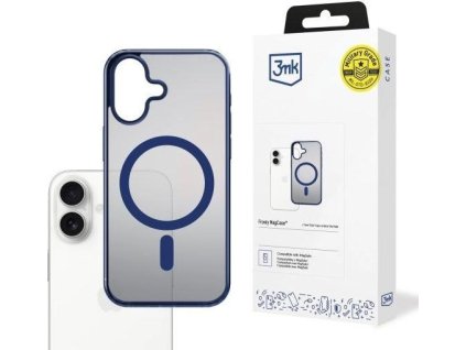 3mk ochranný kryt Frosty MagCase Blue pro Apple iPhone 17