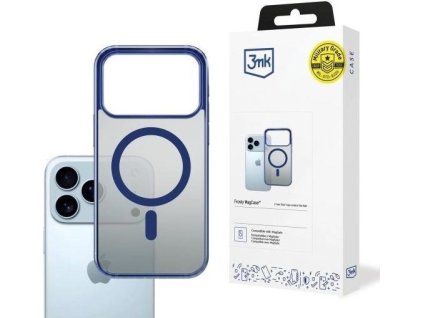 3mk ochranný kryt Frosty MagCase Blue pro Apple iPhone 17 Pro