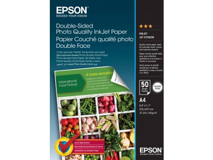 Papier EPSON A4 - obojstranný atramentový papier fotografickej kvality A4 50 listov