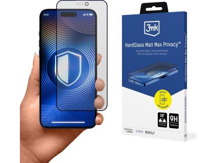 3mk tvrzené sklo HardGlass Matt Max Privacy pro Apple iPhone 13 Pro Max/14 Plus