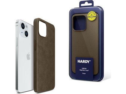 3mk ochranný kryt HARDY MagFabric Case pro Apple iPhone 15 Pro Max, Taupe