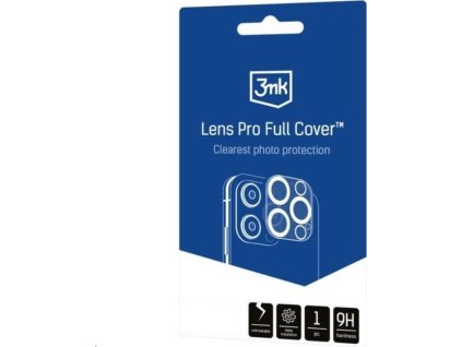 3mk Lens Pro Full Cover pro Apple iPhone 16 Pro/16 Pro Max