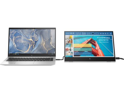 Monitor HP LCD EliteDisplay E14 G4 Portable 2x USB-C 14" (IPS, 1920 x 1080, 16:9, 400 NITS, 800:1, 5 ms, 2x USB-C)
