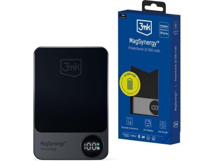3mk powerbanka - MagSynergy 10000 mAh, 18W, bezdrátové nabíjení