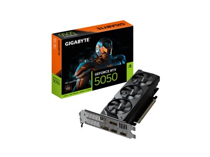 GIGABYTE VGA NVIDIA GeForce RTX 5050 Low Profile OC 8G, 8G GDDR6, 2xDP, 2xHDMI