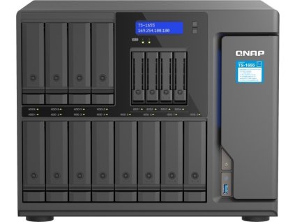 QNAP TS-1655-8G (8core 2,8GHz, 8GB RAM, 12x 3,5"+4x 2,5" SATA, 2x M.2 NVMe slot, 2x 2,5GbE, 3x PCIe)