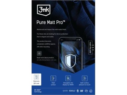 3mk All-Safe - AIO fólie Pure Matt Pro Phone Full Wet Fitting 25 pcs