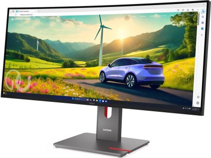 LENOVO LCD P34WD-40 -  34'' ECO-IPS,21:9,3440x1440,120Hz,350cd,2000:1,4ms,repro,2xHDMI,DP,DC,USB-C(140W PD),RJ45,VESA