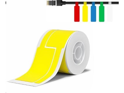 Niimbot štítky na kabely T 25x76mm 200ks Žluté pro B21, B21S, B3, B1S