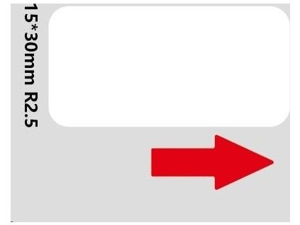 Niimbot štítky RP 15x30mm 195ks White pro D11 a D110